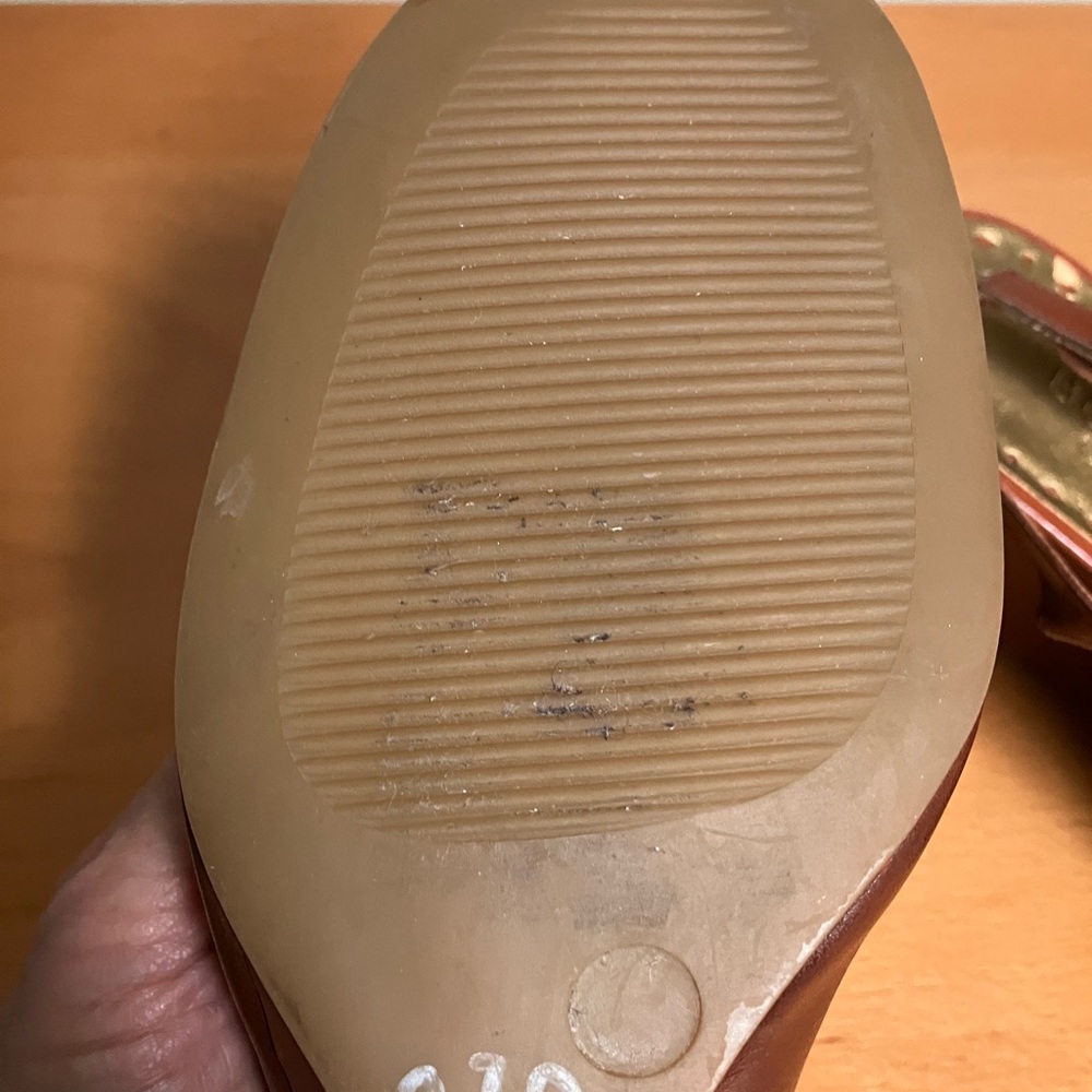BCBGirls Tan Wedges with Intricate Cut-Outs - Picture 4 of 7